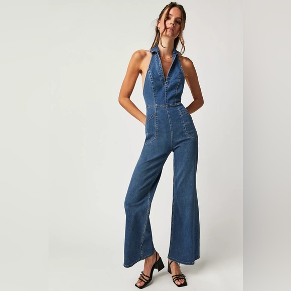 Free People Sweet Thing Jumpsuit Size L - Picture 1 of 13